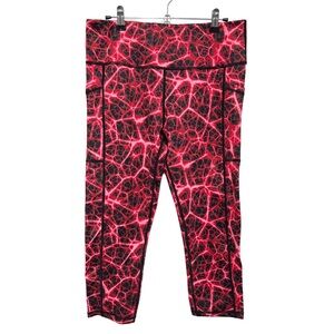 {Constantly Varied Gear CVG} "Rage Slasher" Red Black Crackle Lightning Leggings